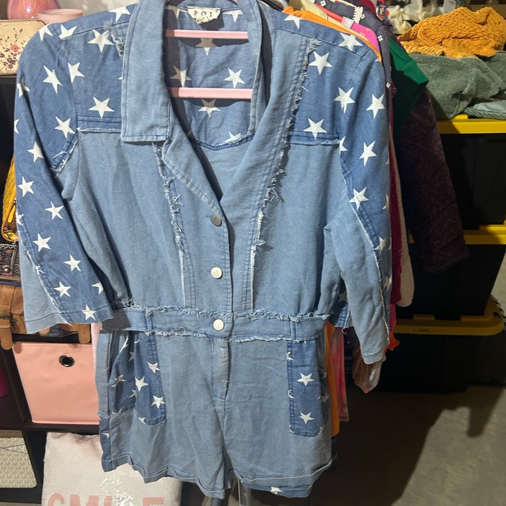🚨🚨🚨SOLD🚨🚨🚨POL Blue Denim with White Star Design